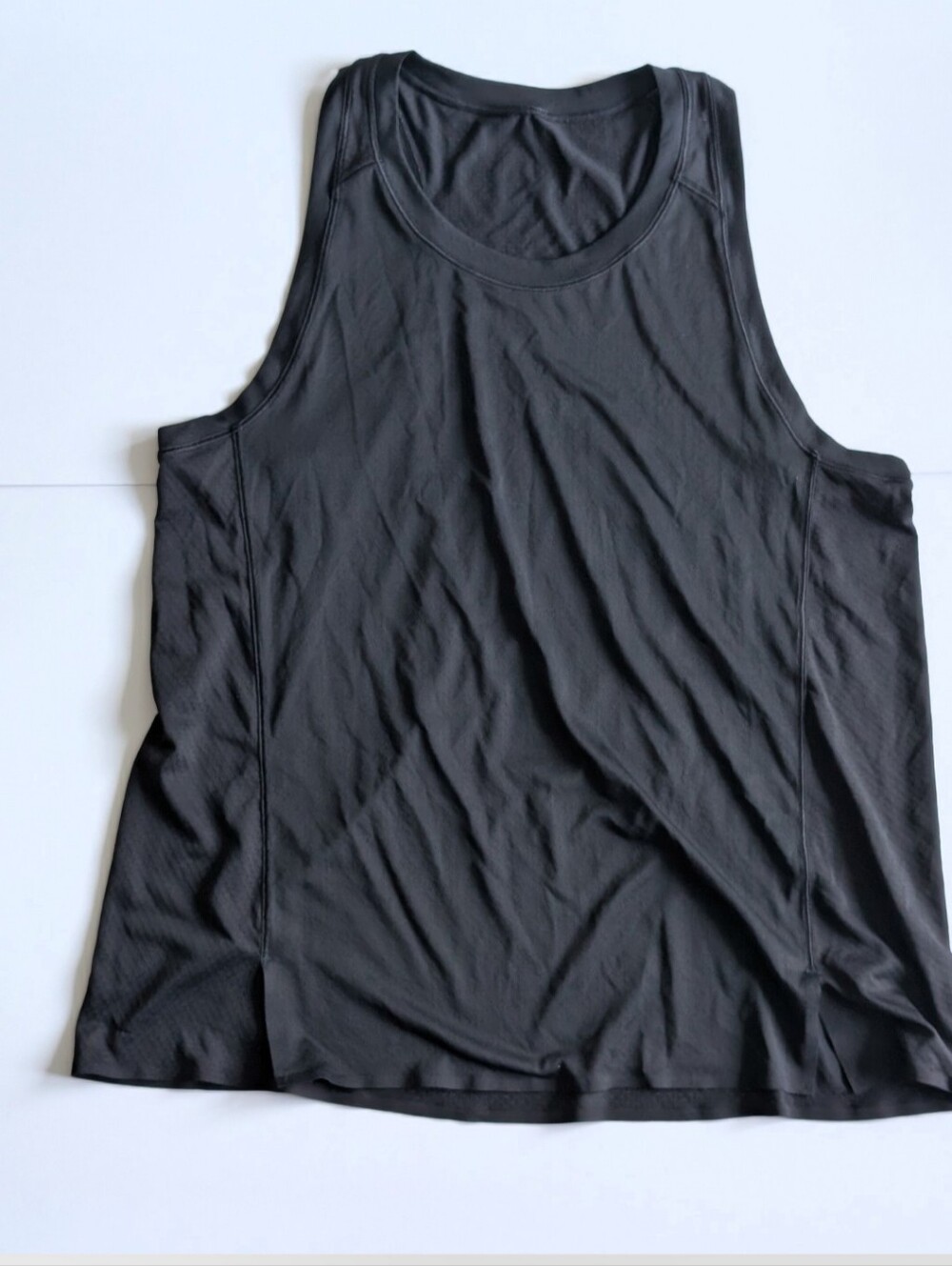 Lululemon Black High Neck Mesh Racerback Workout Tank Top Size 4